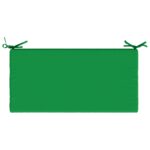 vidaXL Vankúš na lavičku SOEST 100% polyester Zelená 80 x 40 x 5 cm – Obrázok 6