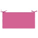 vidaXL Vankúš na lavičku SOEST 100% polyester Ružová 80 x 40 x 5 cm – Obrázok 6