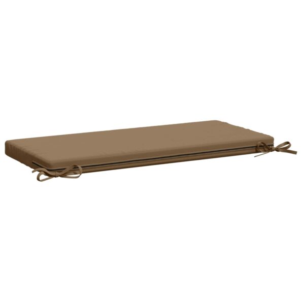 vidaXL Vankúš na lavičku SOEST 100% polyester Sivohnedá 80 x 40 x 5 cm – Obrázok 5