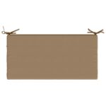 vidaXL Vankúš na lavičku SOEST 100% polyester Sivohnedá 80 x 40 x 5 cm – Obrázok 6