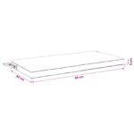 vidaXL Vankúš na lavičku SOEST 100% polyester Sivohnedá 80 x 40 x 5 cm – Obrázok 9
