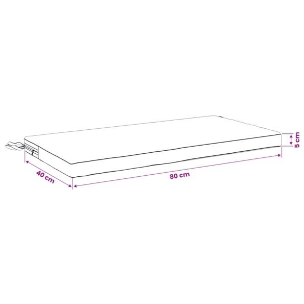 vidaXL Vankúš na lavičku SOEST 100% polyester Sivohnedá 80 x 40 x 5 cm – Obrázok 9