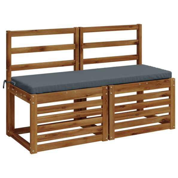 vidaXL Vankúš na lavičku SOEST 100% polyester Modrá 100 x 40 x 5 cm – Obrázok 3
