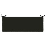 vidaXL Vankúš na lavičku SOEST 100% polyester Čierna 100 x 40 x 5 cm – Obrázok 6