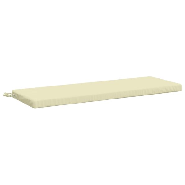 vidaXL Vankúš na lavičku SOEST 100% polyester Krémová 100 x 40 x 5 cm – Obrázok 2