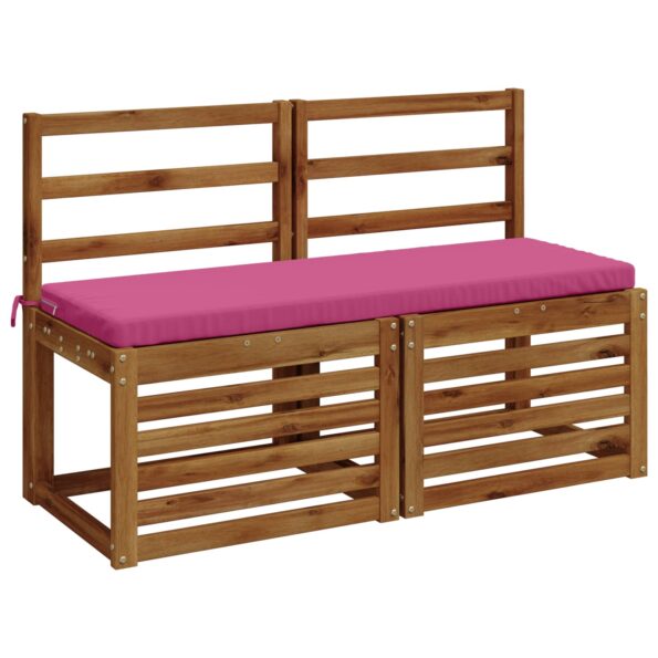 vidaXL Vankúš na lavičku SOEST 100% polyester Ružová 100 x 40 x 5 cm – Obrázok 3