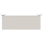 vidaXL Vankúš na lavičku SOEST 100% polyester Biela 110 x 40 x 5 cm – Obrázok 6
