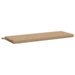 vidaXL Vankúš na lavičku SOEST 100% polyester Piesková 110 x 40 x 5 cm – Obrázok 2