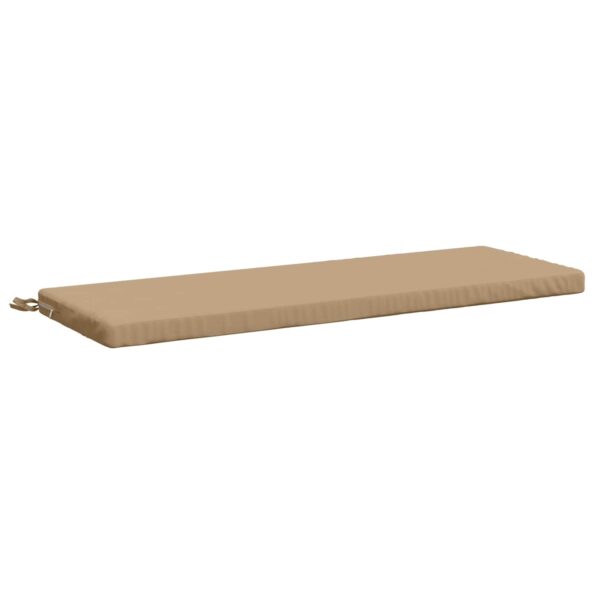 vidaXL Vankúš na lavičku SOEST 100% polyester Piesková 110 x 40 x 5 cm – Obrázok 2