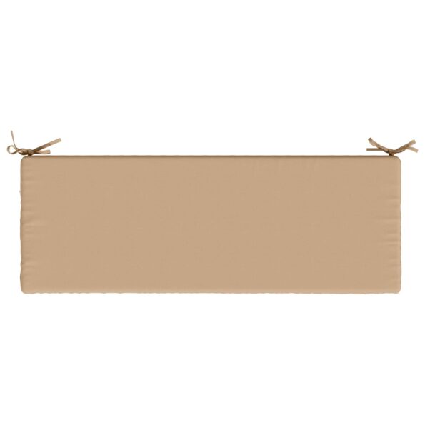 vidaXL Vankúš na lavičku SOEST 100% polyester Piesková 110 x 40 x 5 cm – Obrázok 6