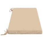 vidaXL Vankúš na lavičku SOEST 100% polyester Krémová 110 x 40 x 5 cm – Obrázok 4