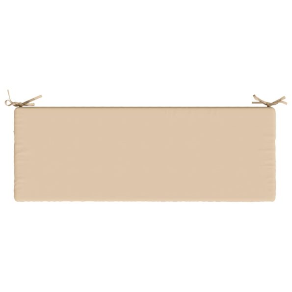vidaXL Vankúš na lavičku SOEST 100% polyester Krémová 110 x 40 x 5 cm – Obrázok 6