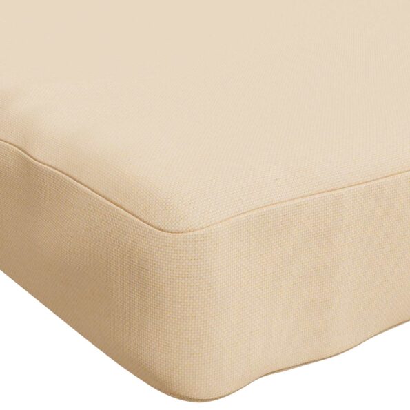 vidaXL Vankúš na lavičku SOEST 100% polyester Krémová 110 x 40 x 5 cm – Obrázok 7