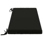 vidaXL Vankúš na lavičku SOEST 100% polyester Čierna 110 x 40 x 5 cm – Obrázok 4