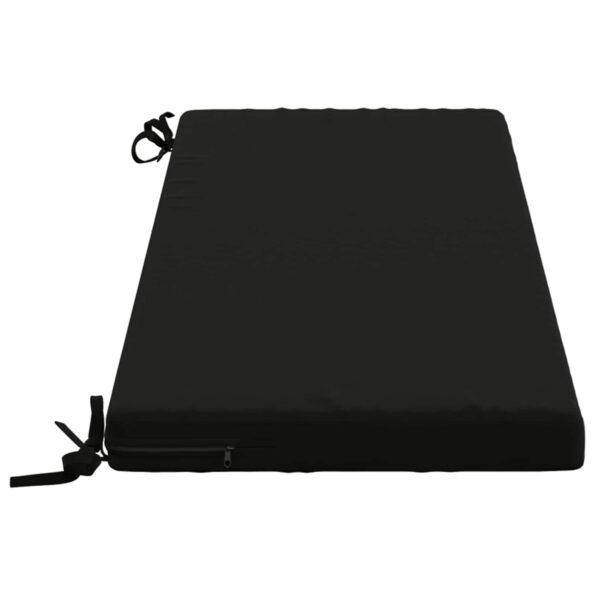 vidaXL Vankúš na lavičku SOEST 100% polyester Čierna 110 x 40 x 5 cm – Obrázok 4