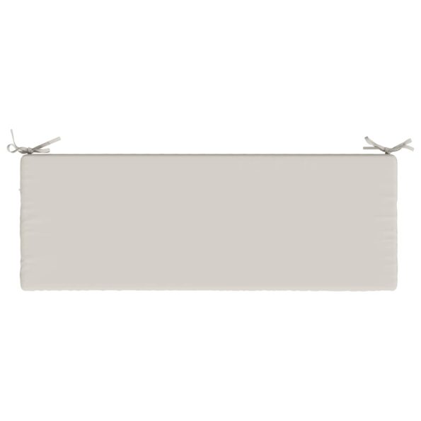 vidaXL Vankúš na lavičku SOEST 100% polyester Biela 120 x 40 x 5 cm – Obrázok 6