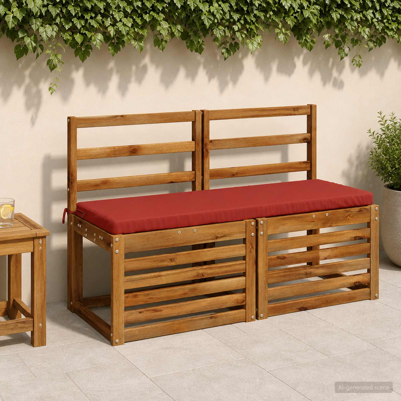 948864_1.jpg vidaXL Vankúš na lavičku SOEST 100% polyester Červená 120 x 40 x 5 cm – Obrázok 1