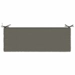 vidaXL Vankúš na lavičku SOEST 100% polyester Sivá 120 x 40 x 5 cm – Obrázok 6