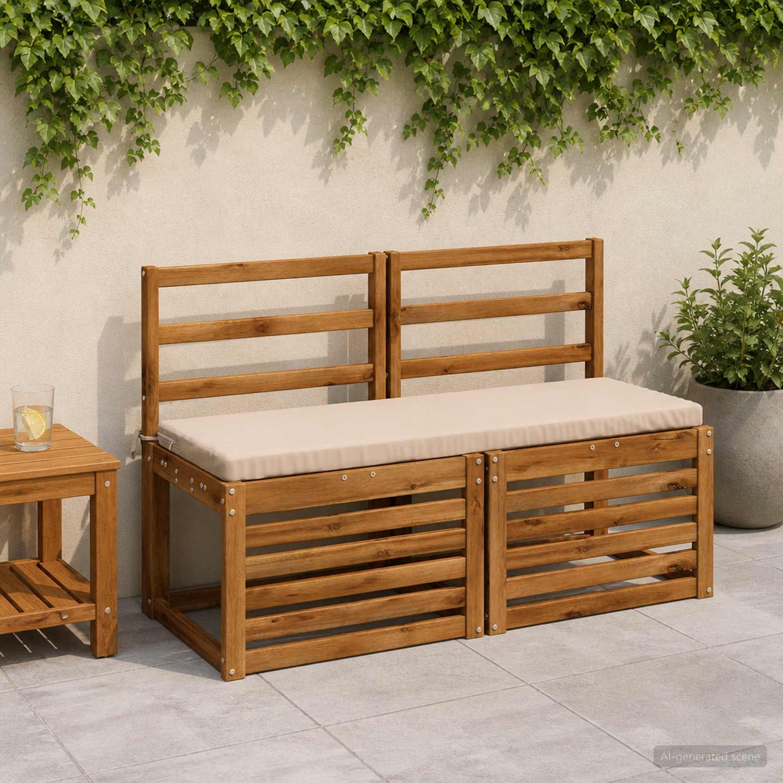 948870_1.jpg vidaXL Vankúš na lavičku SOEST 100% polyester Krémová 120 x 40 x 5 cm – Obrázok 1