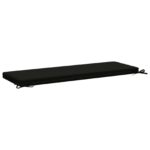 vidaXL Vankúš na lavičku SOEST 100% polyester Čierna 120 x 40 x 5 cm – Obrázok 5