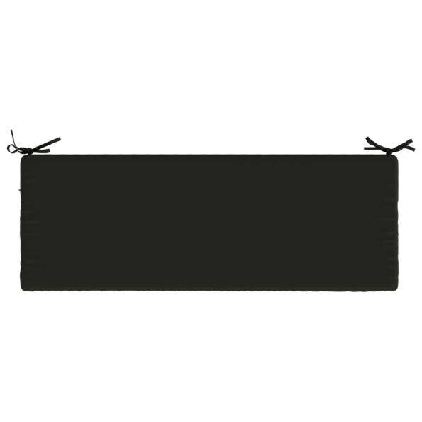 vidaXL Vankúš na lavičku SOEST 100% polyester Čierna 120 x 40 x 5 cm – Obrázok 6