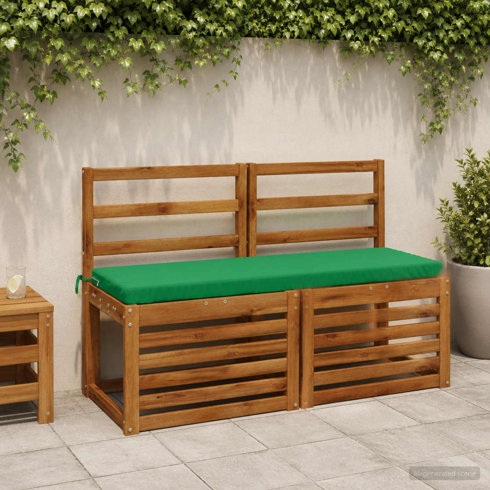 948888_1.jpg vidaXL Vankúš na lavičku SOEST 100% polyester Zelená 120 x 40 x 5 cm – Obrázok 1
