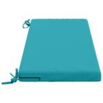 vidaXL Vankúš na lavičku SOEST 100% polyester Tyrkysová – Obrázok 4