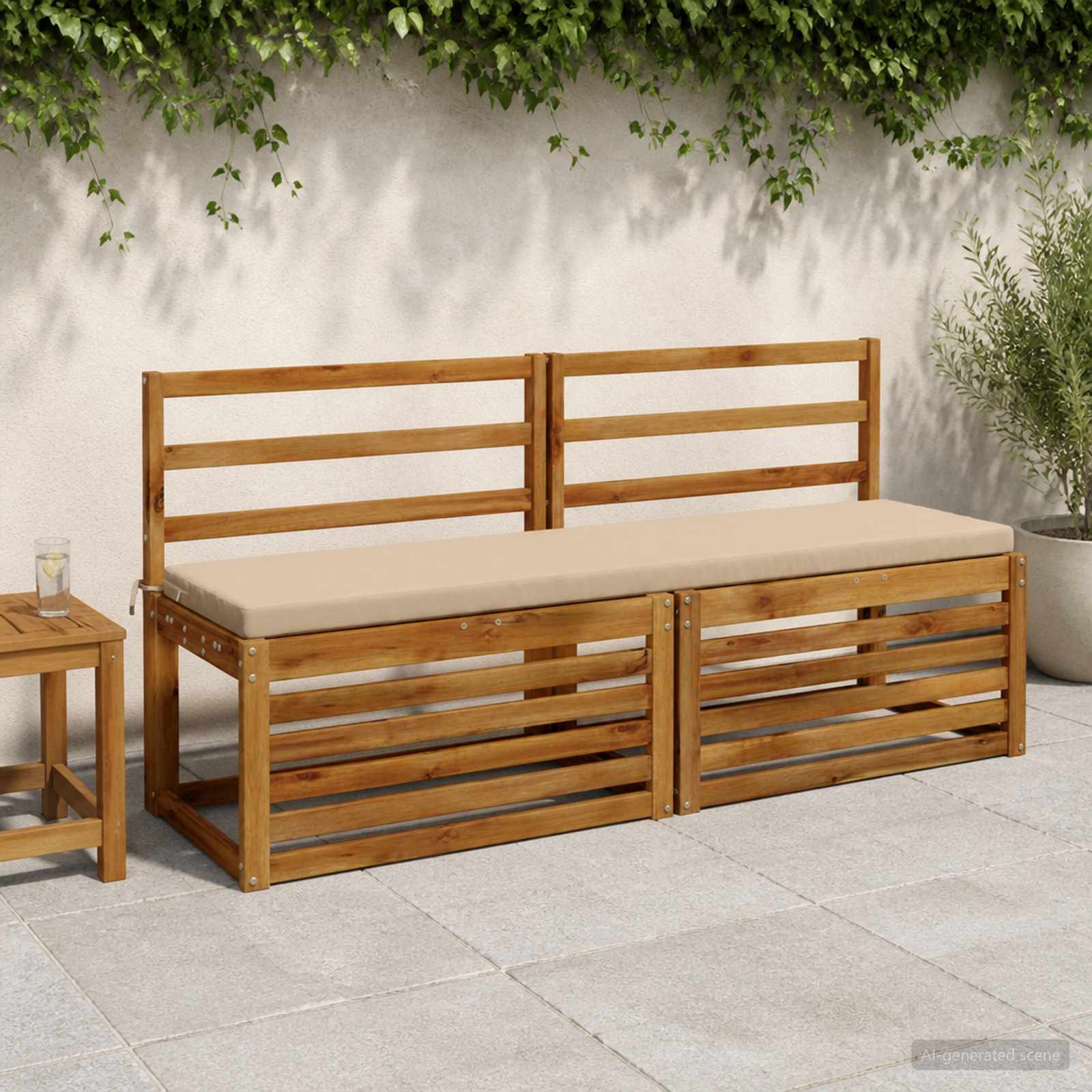 948914_1.jpg vidaXL Vankúš na lavičku SOEST 100% polyester Piesková 140 x 40 x 5 cm – Obrázok 1