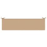 vidaXL Vankúš na lavičku SOEST 100% polyester Piesková 140 x 40 x 5 cm – Obrázok 6