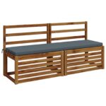 vidaXL Vankúš na lavičku SOEST 100% polyester Modrá 140 x 40 x 5 cm – Obrázok 3