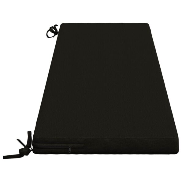 vidaXL Vankúš na lavičku SOEST 100% polyester Čierna 140 x 40 x 5 cm – Obrázok 4