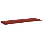 vidaXL Vankúš na lavičku SOEST 100% polyester Červená 140 x 40 x 5 cm – Obrázok 5