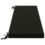 vidaXL Vankúš na lavičku SOEST 100% polyester Čierna 140 x 40 x 5 cm – Obrázok 4