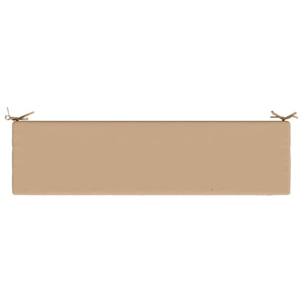 vidaXL Vankúš na lavičku SOEST 100% polyester Piesková 150 x 40 x 5 cm – Obrázok 6