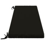 vidaXL Vankúš na lavičku SOEST 100% polyester Čierna 150 x 40 x 5 cm – Obrázok 4