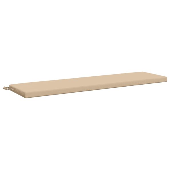 vidaXL Vankúš na lavičku SOEST 100% polyester Krémová 150 x 40 x 5 cm – Obrázok 2