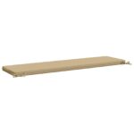 vidaXL Vankúš na lavičku SOEST 100% polyester Béžová 150 x 40 x 5 cm – Obrázok 5