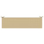 vidaXL Vankúš na lavičku SOEST 100% polyester Béžová 150 x 40 x 5 cm – Obrázok 6