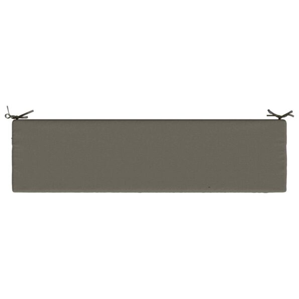 vidaXL Vankúš na lavičku SOEST 100% polyester Sivá 160 x 40 x 5 cm – Obrázok 6