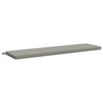 vidaXL Vankúš na lavičku SOEST 100% polyester Sivá 160 x 40 x 5 cm – Obrázok 2