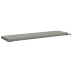vidaXL Vankúš na lavičku SOEST 100% polyester Sivá 160 x 40 x 5 cm – Obrázok 5
