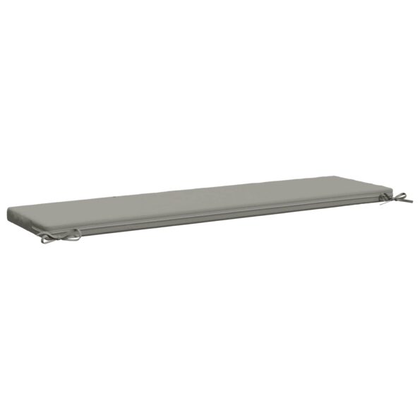 vidaXL Vankúš na lavičku SOEST 100% polyester Sivá 160 x 40 x 5 cm – Obrázok 5