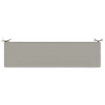 vidaXL Vankúš na lavičku SOEST 100% polyester Sivá 160 x 40 x 5 cm – Obrázok 6