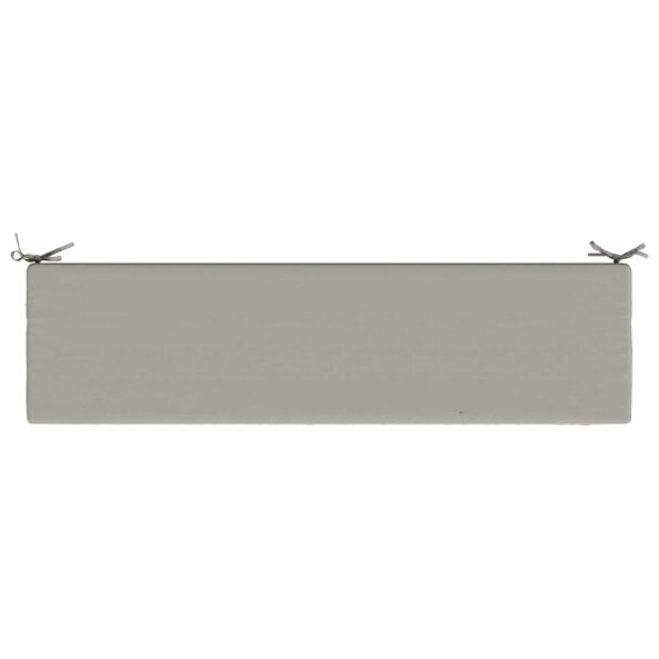 vidaXL Vankúš na lavičku SOEST 100% polyester Sivá 160 x 40 x 5 cm – Obrázok 6