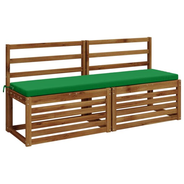 vidaXL Vankúš na lavičku SOEST 100% polyester Zelená 160 x 40 x 5 cm – Obrázok 3