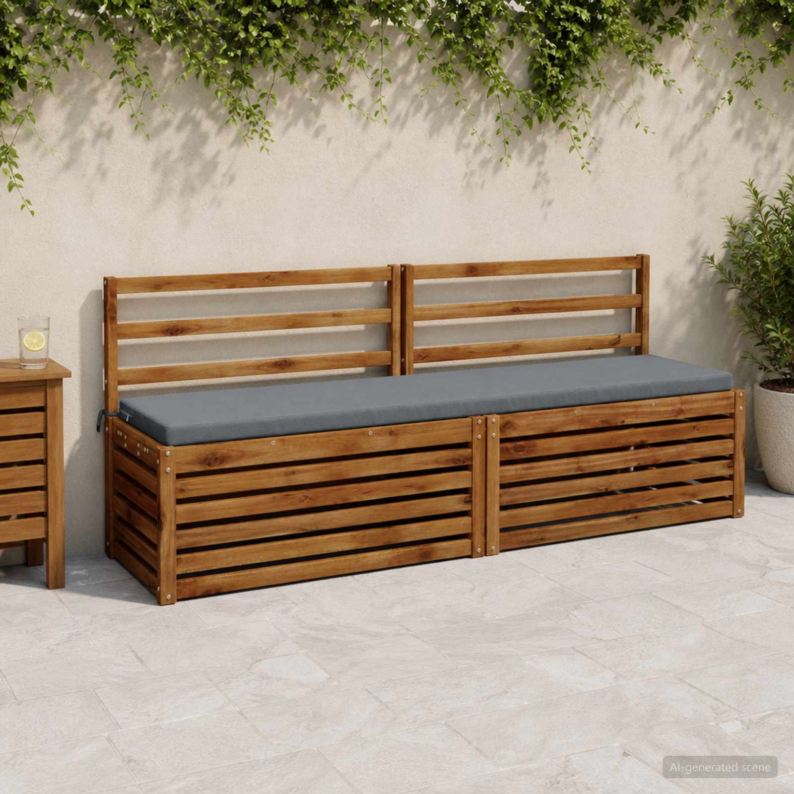 949090_1.jpg vidaXL Vankúš na lavičku SOEST 100% polyester Modrá 170 x 40 x 5 cm – Obrázok 1