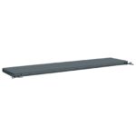 vidaXL Vankúš na lavičku SOEST 100% polyester Modrá 170 x 40 x 5 cm – Obrázok 5