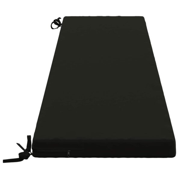 vidaXL Vankúš na lavičku SOEST 100% polyester Čierna 170 x 40 x 5 cm – Obrázok 4