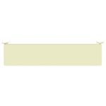vidaXL Vankúš na lavičku SOEST 100% polyester Krémová 170 x 40 x 5 cm – Obrázok 5