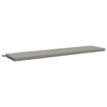 vidaXL Vankúš na lavičku SOEST 100% polyester Sivá 170 x 40 x 5 cm – Obrázok 2